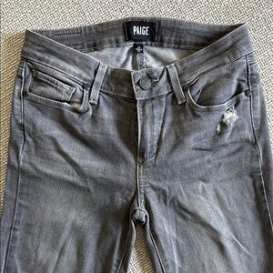 PAIGE Gray Skinny Jeans Sleek Style